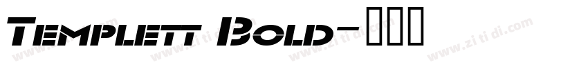 Templett Bold字体转换